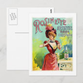 Rosinette Absinth Postkarte (Vorne/Hinten)