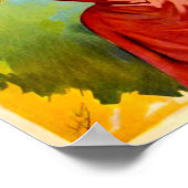 Rosinette Absinth Rose Oxygénée Vintage Kunst Poster (Ecke)