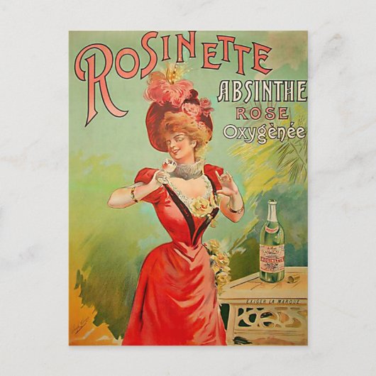 Rosinette Absinthe 1823 Postkarte (Vorderseite)