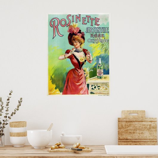 Rosinette Absinthe Poster (Küche)
