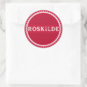 Roskilde City Pride Emblem – Danish Identity Runder Aufkleber (Tasche)