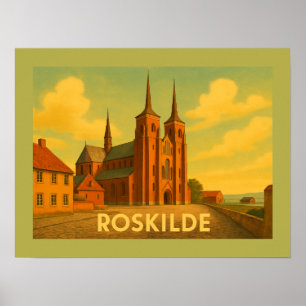 Roskilde Dänemark Kathedrale Poster