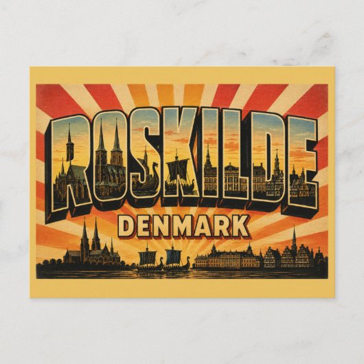 Roskilde Dänemark Kathedrale Postkarte (Vorderseite)