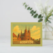 Roskilde Dänemark Kathedrale Postkarte (Stehend Vorderseite)