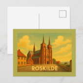 Roskilde Dänemark Kathedrale Postkarte (Vorne/Hinten)