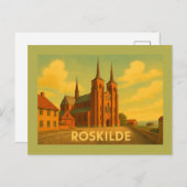Roskilde Denmark Cathedral Postkarte (Vorne/Hinten)