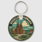 Roskilde Denmark Cathedral Schlüsselanhänger (Rückseite)
