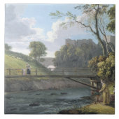 Roslin Schloss, Midlothian (w/c und Gouache auf Fliese (Vorderseite)