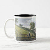 Roslin Schloss, Midlothian (w/c und Gouache auf Zweifarbige Tasse (Links)