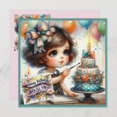 ROSLYN ~ Happy Birthday ~ Kuchendekoration ~ (Vorne/Hinten)