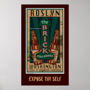 Roslyn WA-Druck Poster