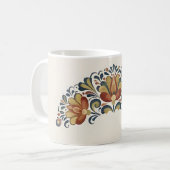 rosmaling mug kaffeetasse (Vorderseite Links)