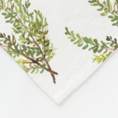 Rosmarenkraut Kräuterkraut Wasserfarbe Muster Bota Fleecedecke (Ecke)