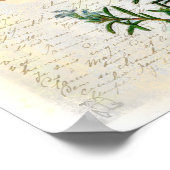 Rosmarin, Kräuter Hummingbird Botanische Kunst Pri Poster (Ecke)