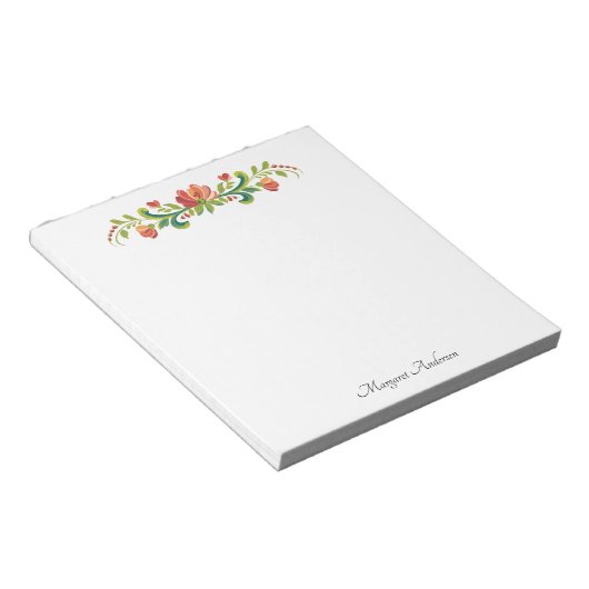 Rosmarin, Rot und Rosa Editor Notizblock (angewinkelt)