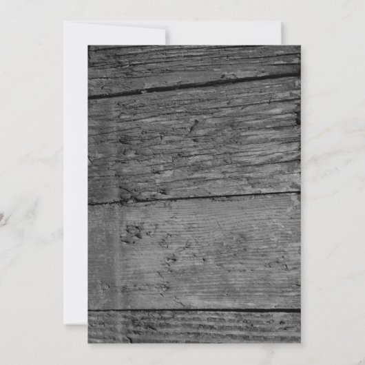 Rosmarin und Rustikale Holzhochzeit Einladung (Rückseite)