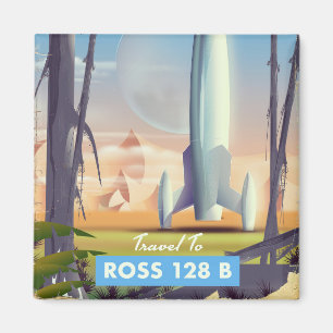 Ross 128 B Science-Fiction-Plakat Magnet