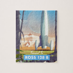 Ross 128 B Science-Fiction-Plakat Puzzle