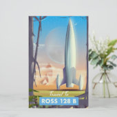 Ross 128 B Science Fiction Poster Briefpapier (Stehend Vorderseite)