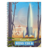 Ross 128 B Science Fiction Poster Notizblock (Vorderseite)