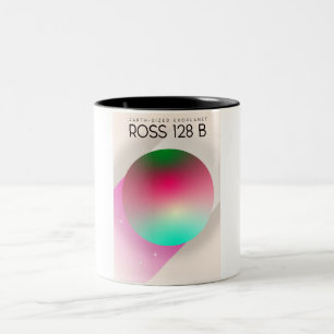 Ross 128B Science Fiction Poster Zweifarbige Tasse