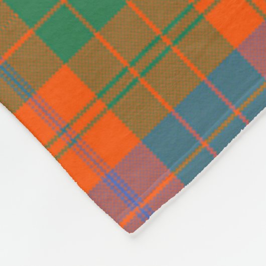 Ross Ancient Clan Abzeichen Tartan Kariert Fleecedecke (Ecke)