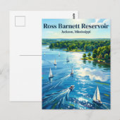 Ross-Barnett-Stausee Mississippi Postkarte (Vorne/Hinten)
