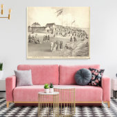 Ross Bathing Houses, Ocean Grove, NJ Leinwanddruck (Insitu (Wohnzimmer))