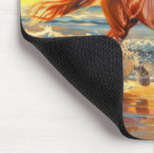 Ross Beach Ocean Sunset Painting Mousepad (Ecke)