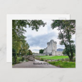Ross Castle, Kerry, Irland Postkarte (Vorne/Hinten)