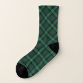 Ross Clan Jagd Tartan Green Kariert Socken (Links - Außen)