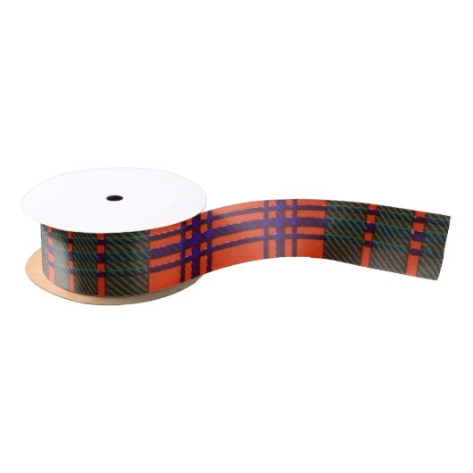 Ross-Clan karierter schottischer Tartan Satinband (Spule)