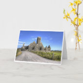 Ross Errilly Friary Karte (Gelbe Blume)
