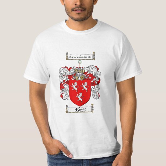 Ross-Familienwappen - Ross-Wappen T-Shirt (Vorderseite)