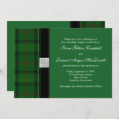 Ross Jagd Tartan Celtic Wedding Einladung (Vorne/Hinten)