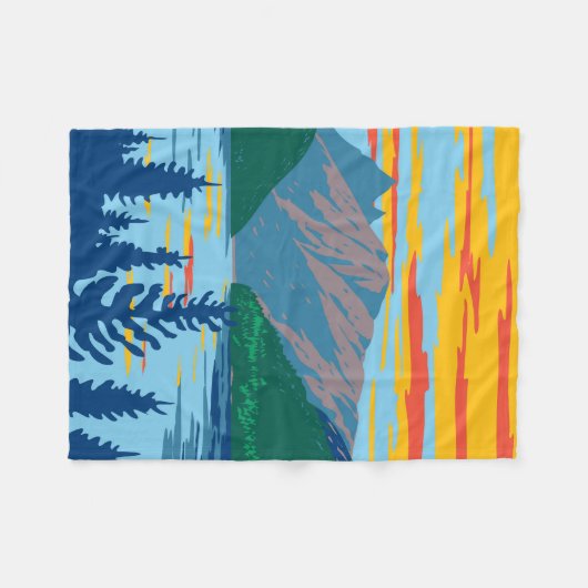 Ross Lake Washington Fleecedecke (Vorderseite (Horizontal))