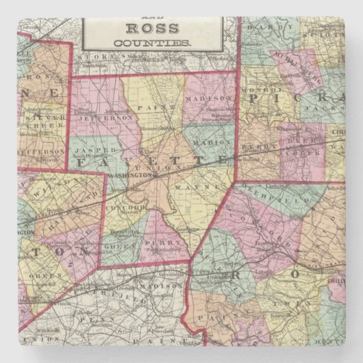 Ross-Landkreise Steinuntersetzer (Vorderseite)