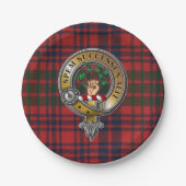 Ross Tartan & Abzeichen Pappteller (Vorderseite)