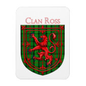 Ross Tartan Scottish Kariert Lion Rampant Magnet (Vertikal)