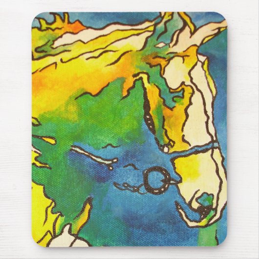 "Ross und Bridle Kontur Art" #ho Mousepad (Vorne)
