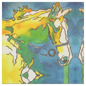 "Ross und Bridle Kontur Art" #ho Stoff (Nahaufnahme)
