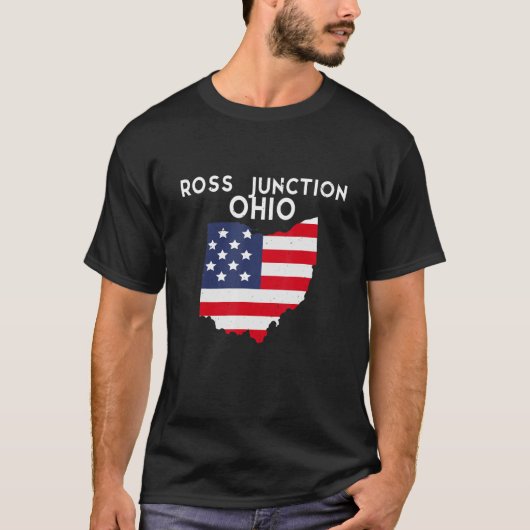 Ross und Mingo Junction Ohio USA Staat America Tra T-Shirt (Vorderseite)