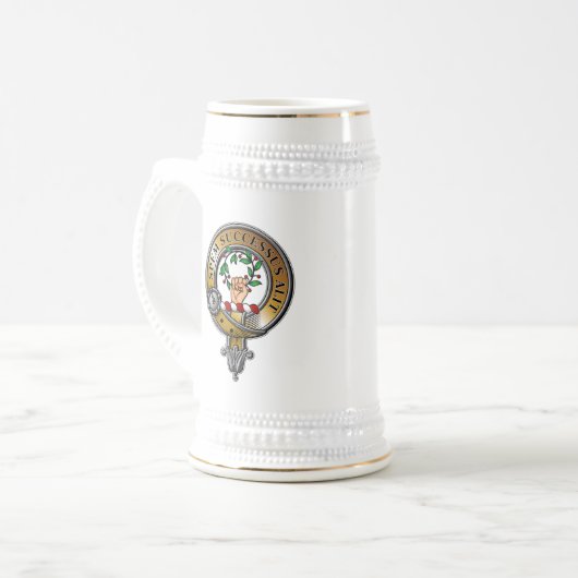 Ross Wappen Abzeichen Bierglas (Vorderseite Links)