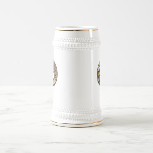 Ross Wappen Abzeichen Bierglas (Mittel)