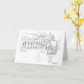 Rossdhu Mansion Scotland Karte (Gelbe Blume)