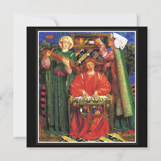 Rossetti - Ein Weihnachtslied Feiertagskarte (Vorderseite)