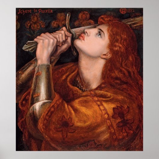 Rossetti Joan vom Arc CC0762 Semi-Gloss Poster (Vorne)