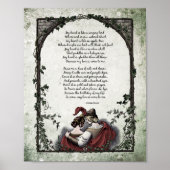 Rossetti "Liebe" Viktorianisches Kunstgedicht 8x10 Poster (Vorne)