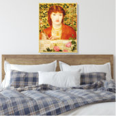 Rossetti Regina Cordium CC0654 Leinwanddruck (Insitu (Schlafzimmer))