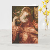 Rossetti Roman Harp Player Greeting Card Karte (Gelbe Blume)